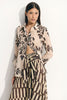 LECCIA DAMASK ECRU BLOUSE