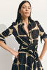BLUSA LECCIA GEOMETRICO NEGRO