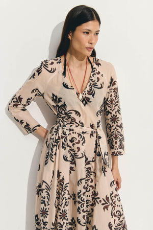 CAFTAN BRINDARA RAW DAMASK