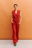 ENZO TERRACOTTA TROUSERS