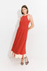 VESTIDO TIBERIO LISO ROJO