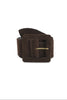 CHOCOLATE SUEDE BELT