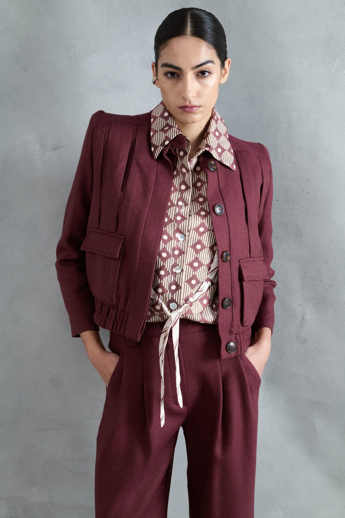 BLUSA CEDRO ROMBOS EMPOLVADOS