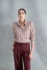 Powdered Multi-Striped Pine Blouse