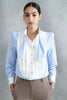 LOMA BLOUSE WITH BLUE AND WHITE STRIPES