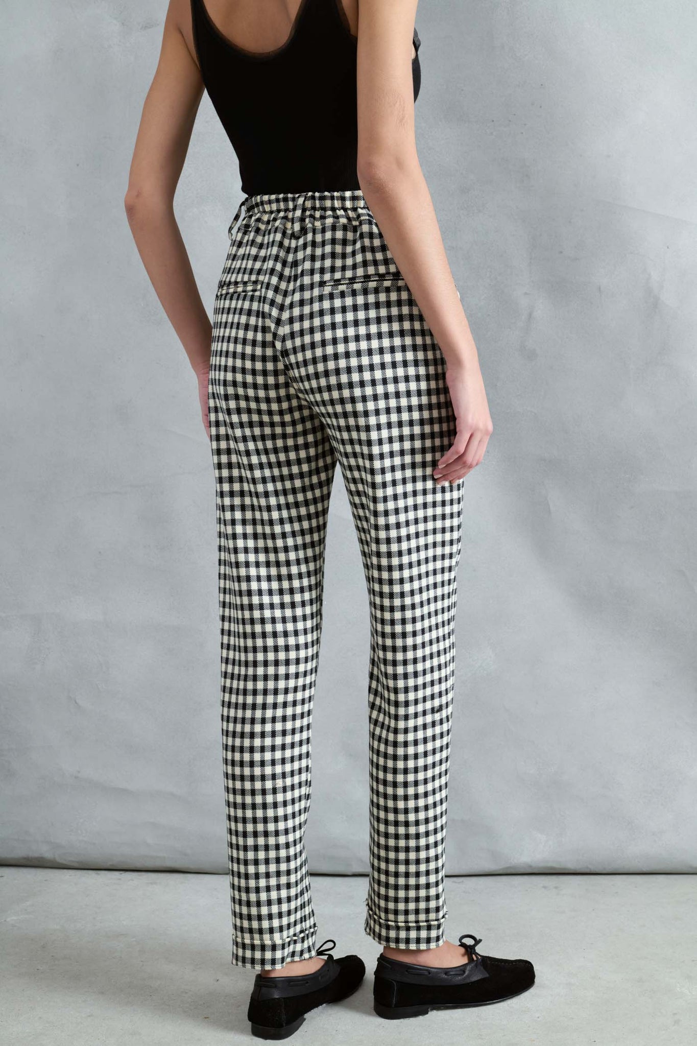 PANTALÓN PIEDRA VICHY NEGRO