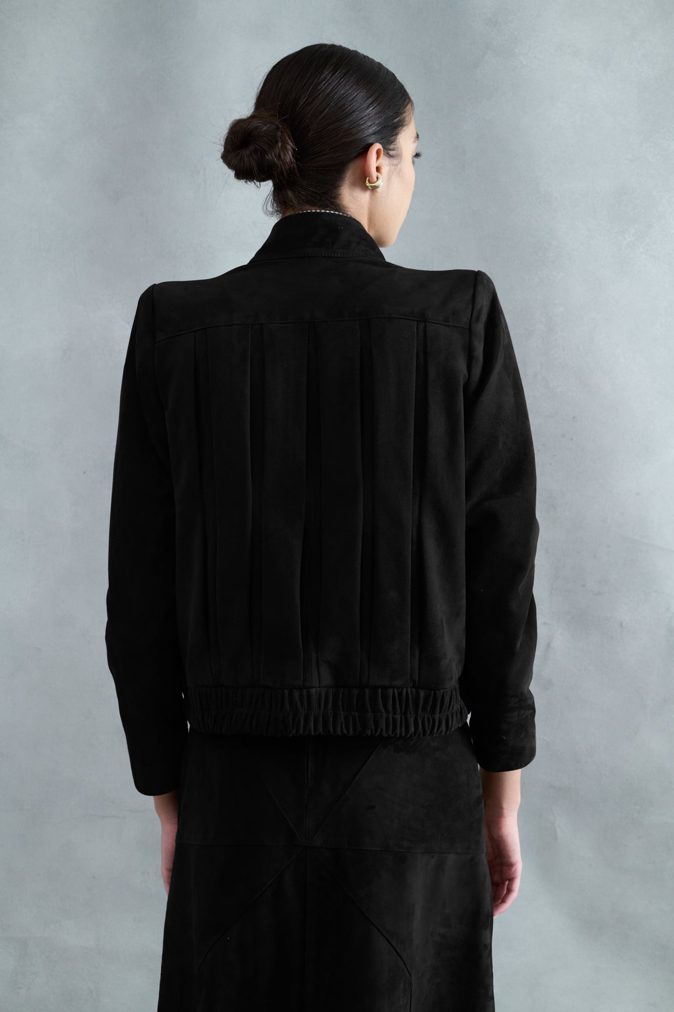 BOMBER CONTÉS BLACK SUEDE