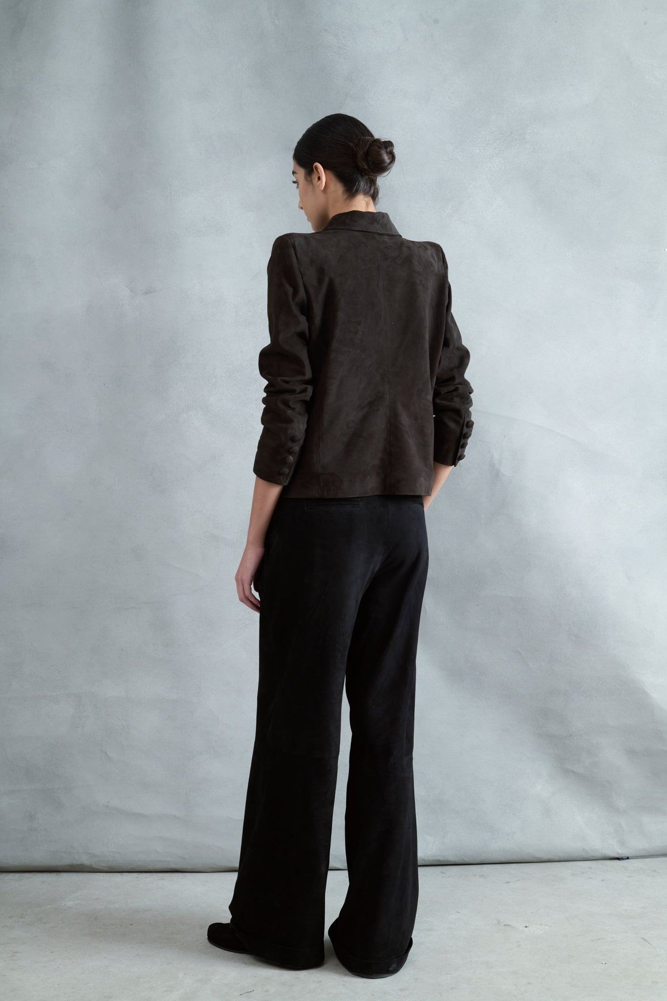 CHAQUETA MÉNERBES ANTE CHOCOLATE