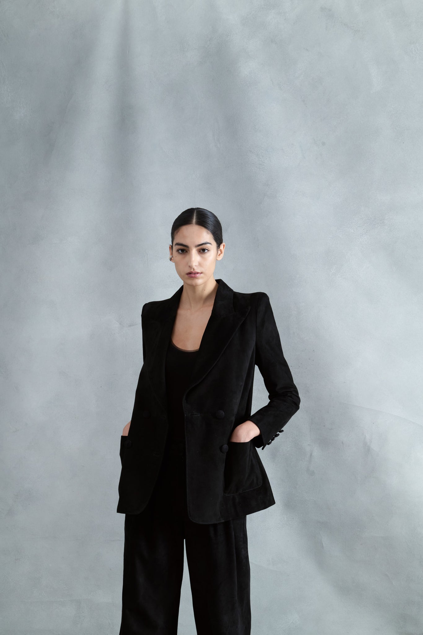 BLAZER CLÁSICA ANTE NEGRO