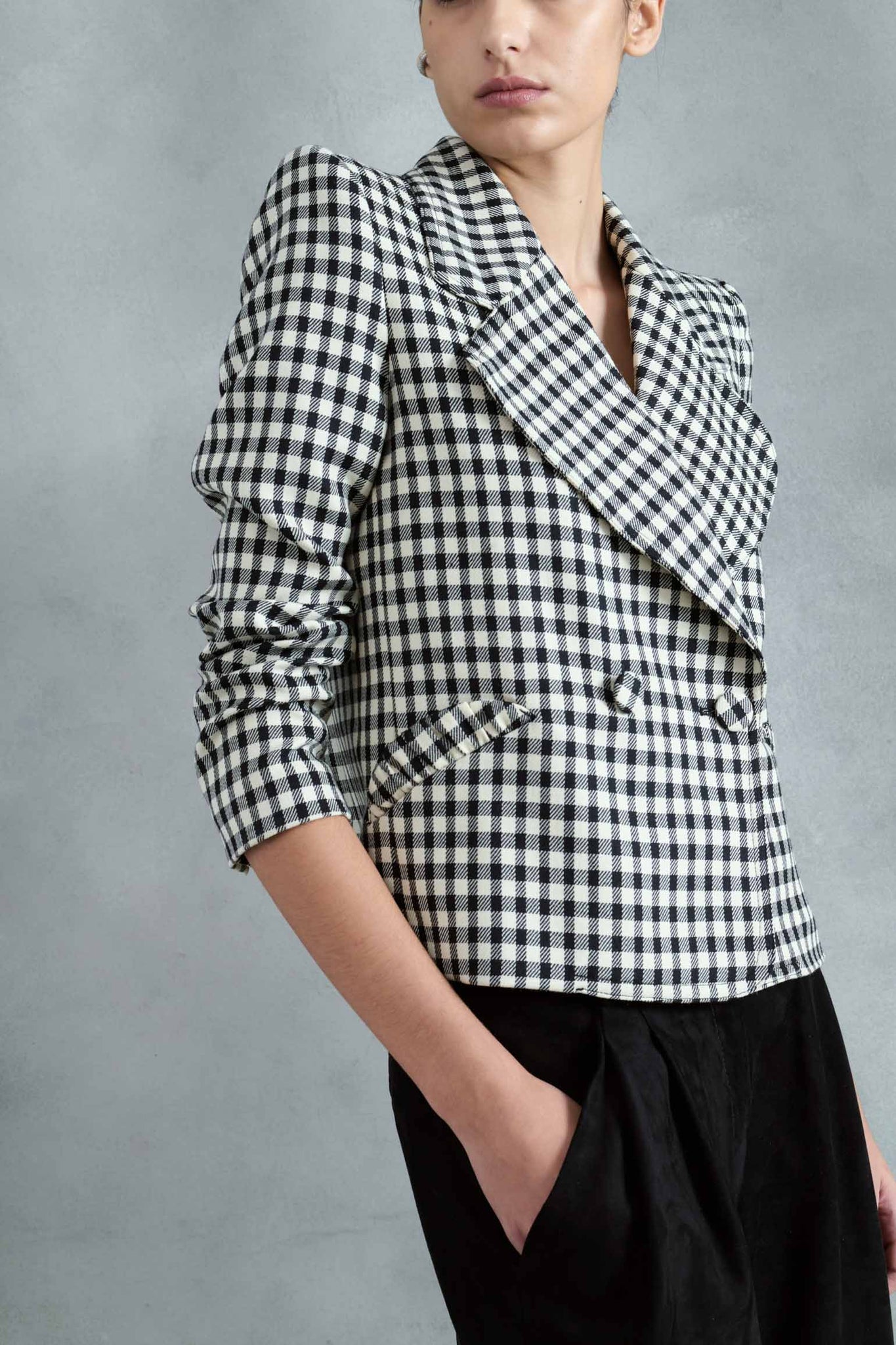 CHAQUETA TUNDRA VICHY NEGRO