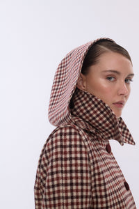 TÓRTOLA COAT WITH CHECKED CALDERO