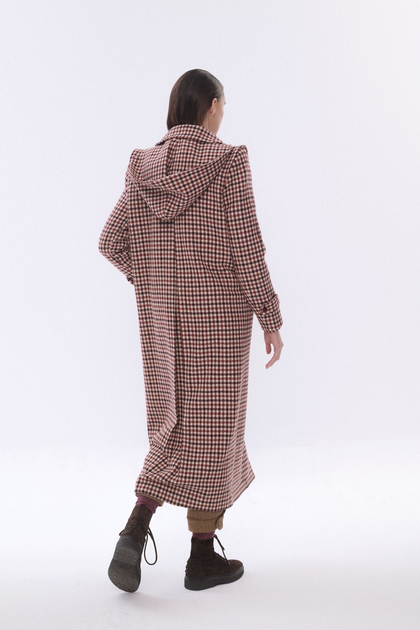 TÓRTOLA COAT WITH CHECKED CALDERO