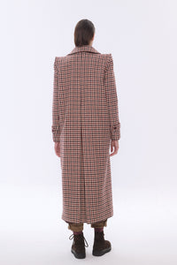 TÓRTOLA COAT WITH CHECKED CALDERO