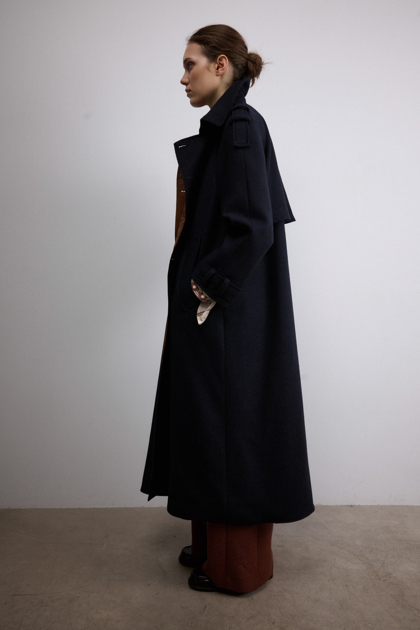 ABRIGO OSLO ESPIGA AZUL MARINO