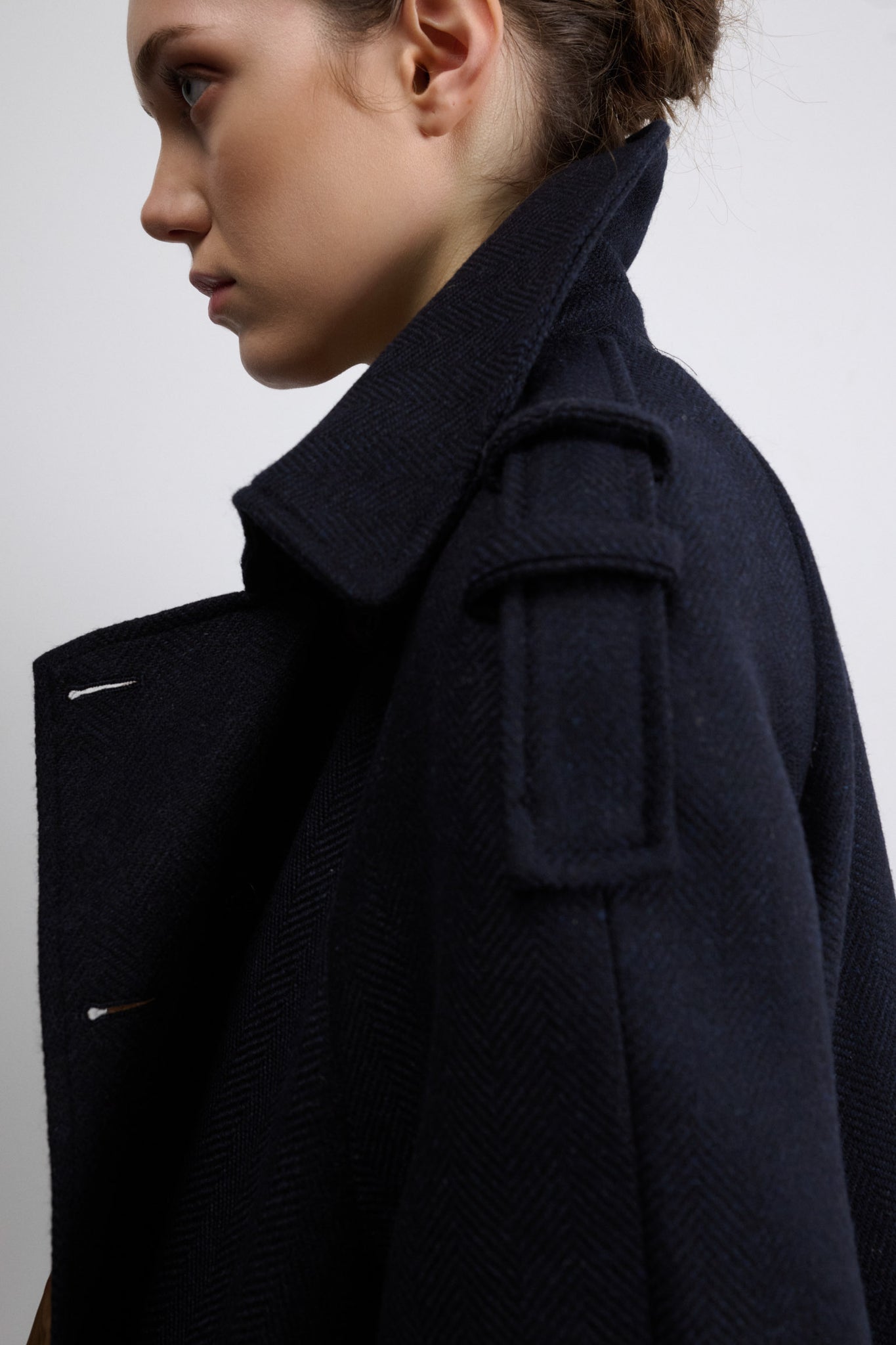 ABRIGO OSLO ESPIGA AZUL MARINO