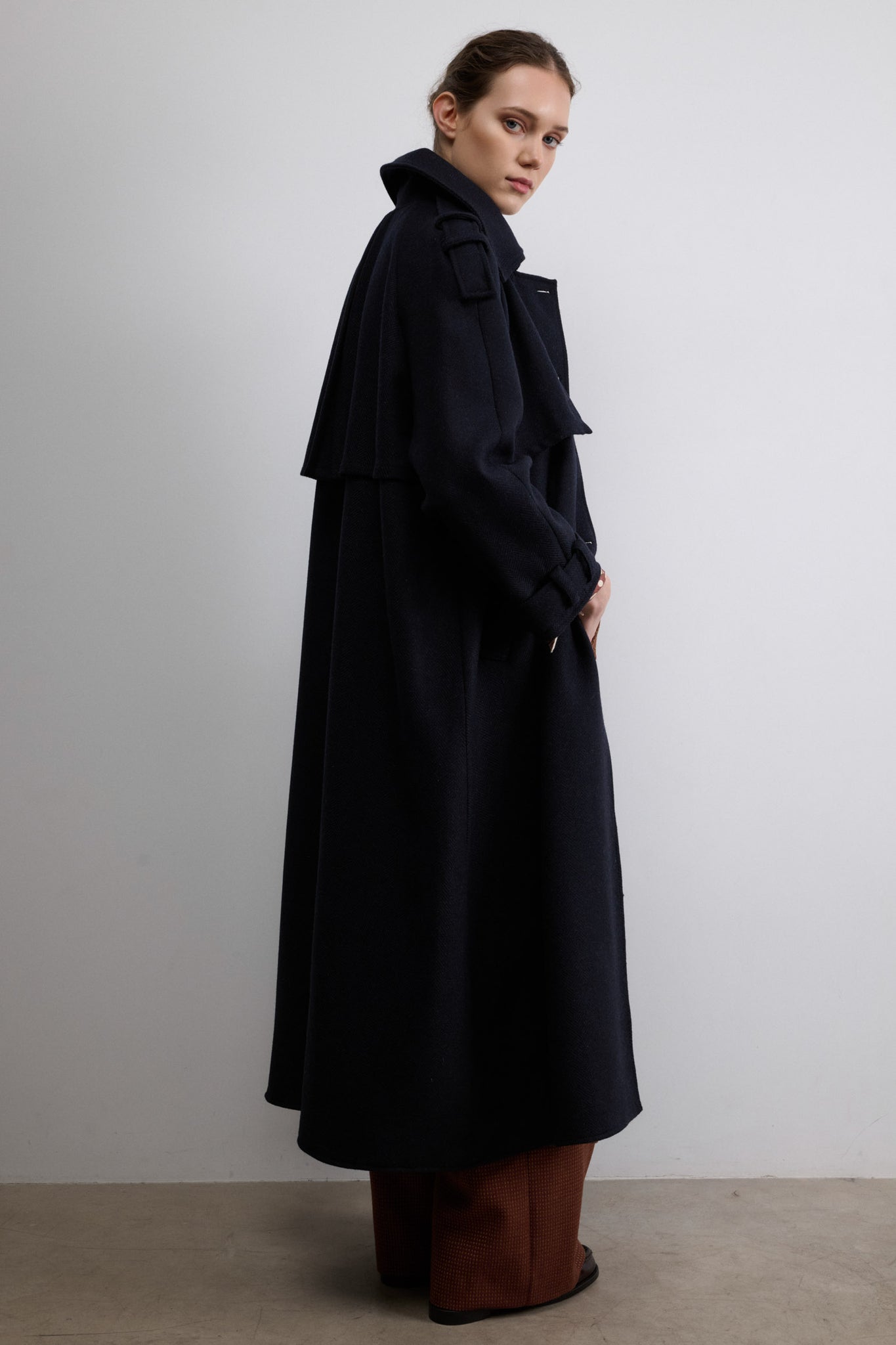 ABRIGO OSLO ESPIGA AZUL MARINO