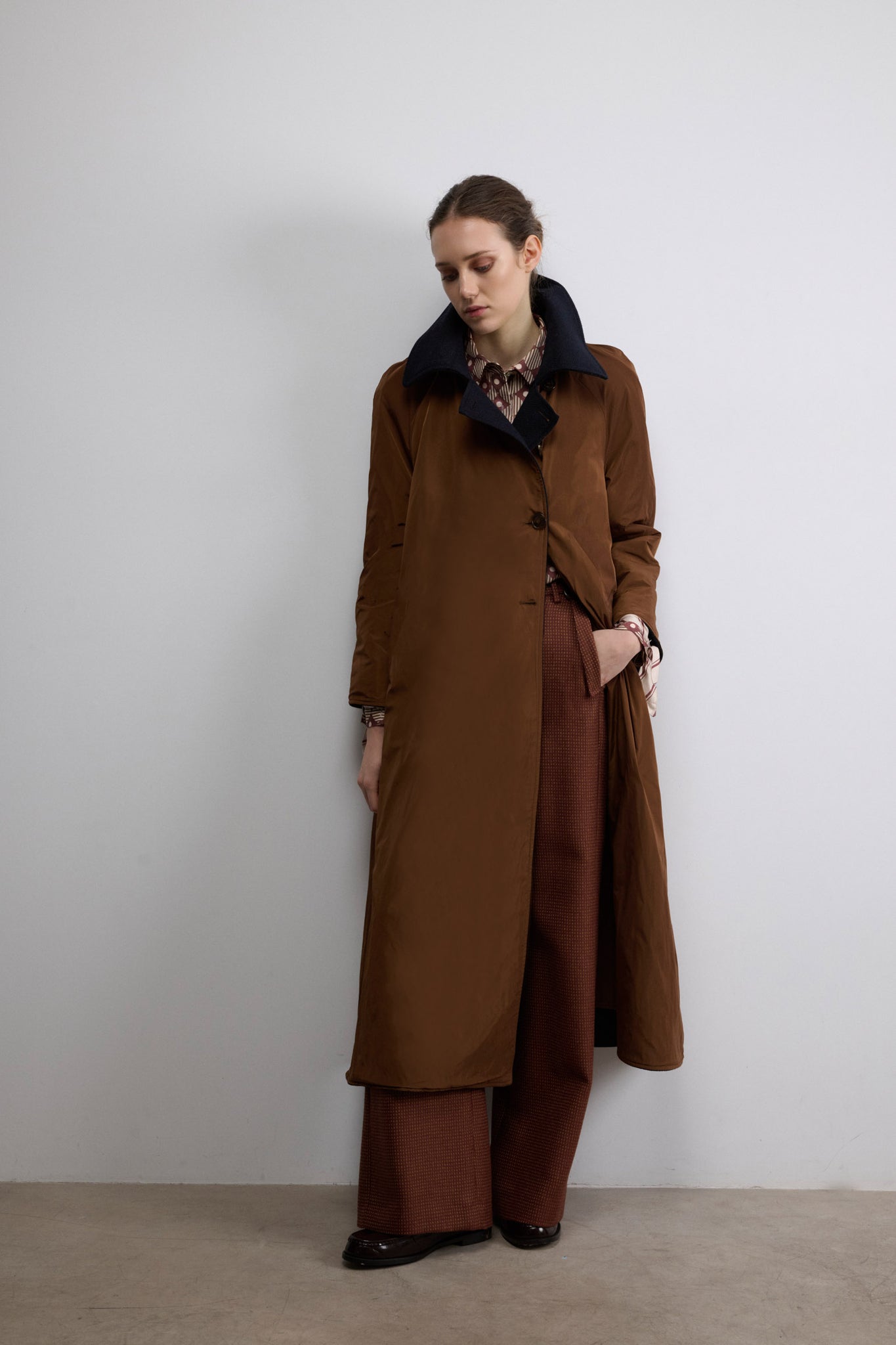 ABRIGO OSLO ESPIGA AZUL MARINO