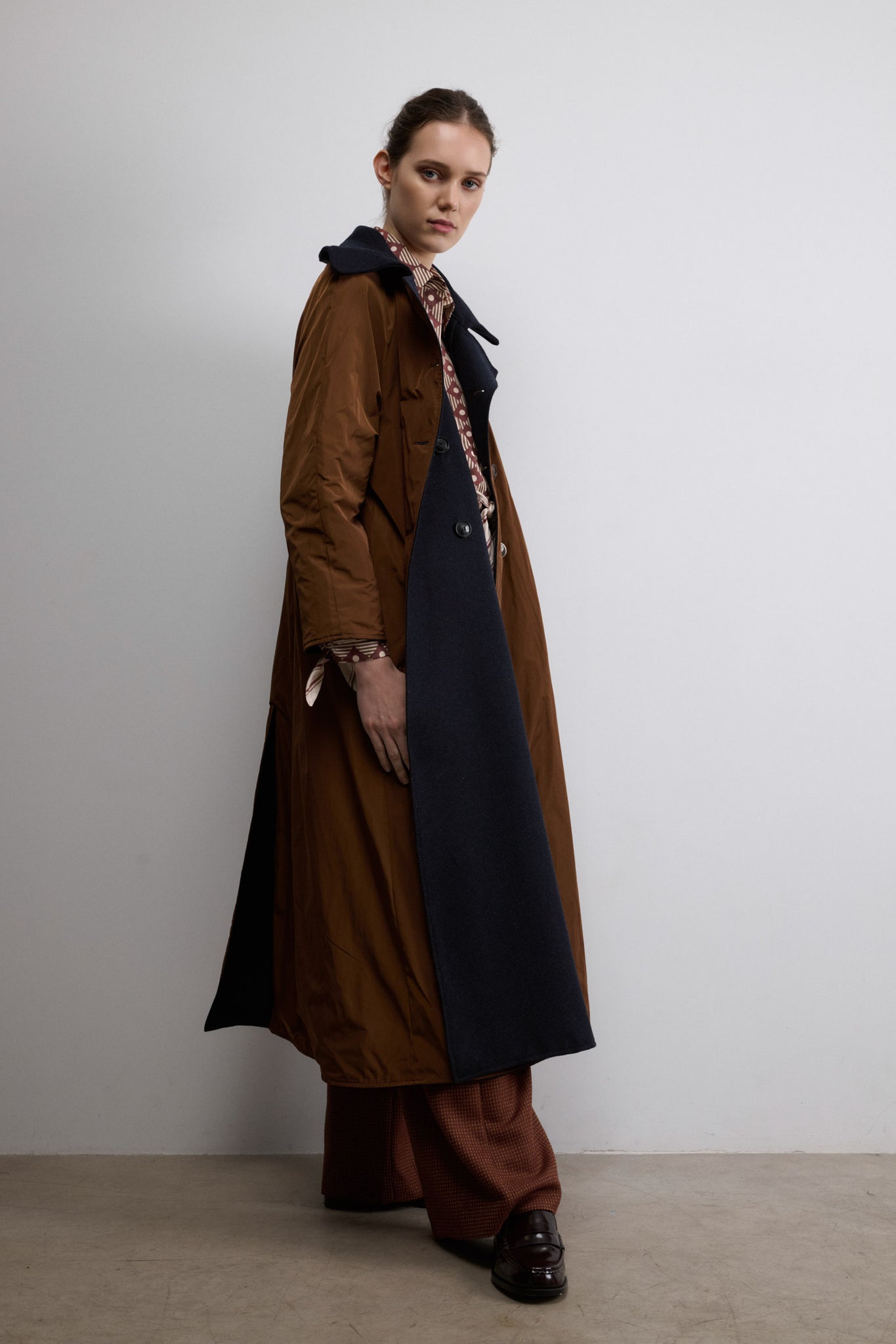 ABRIGO OSLO ESPIGA AZUL MARINO