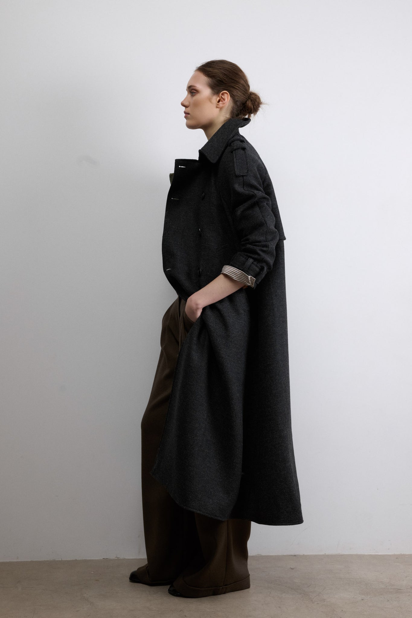 ABRIGO OSLO ESPIGA GRIS