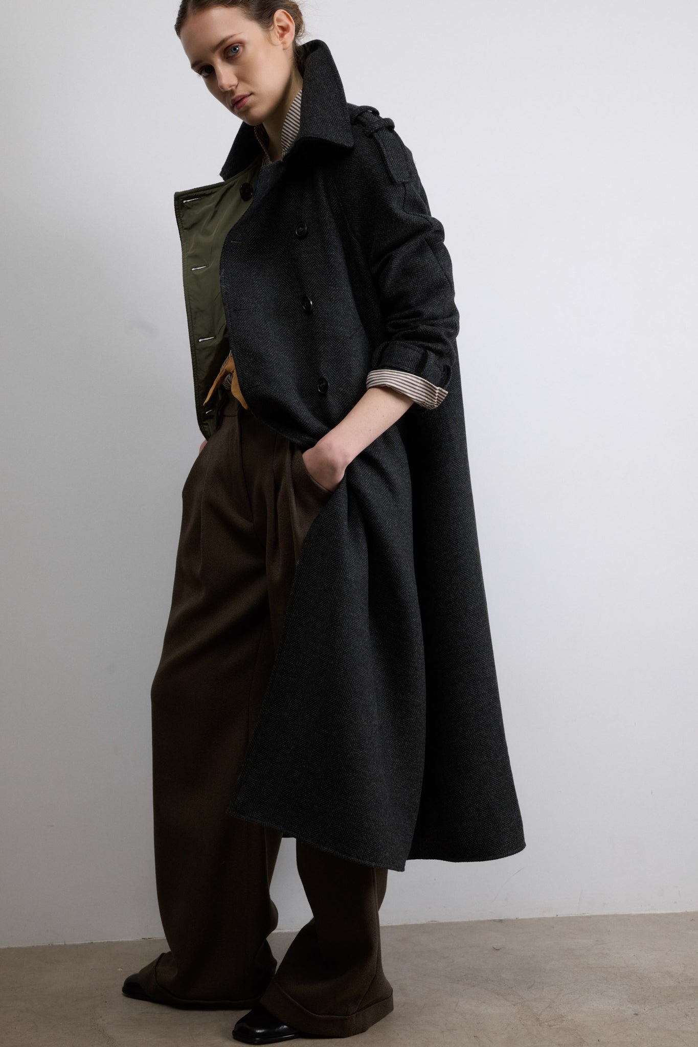 ABRIGO OSLO ESPIGA GRIS