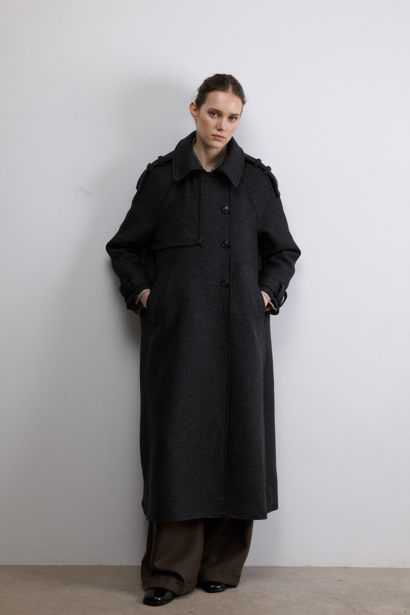 ABRIGO OSLO ESPIGA GRIS