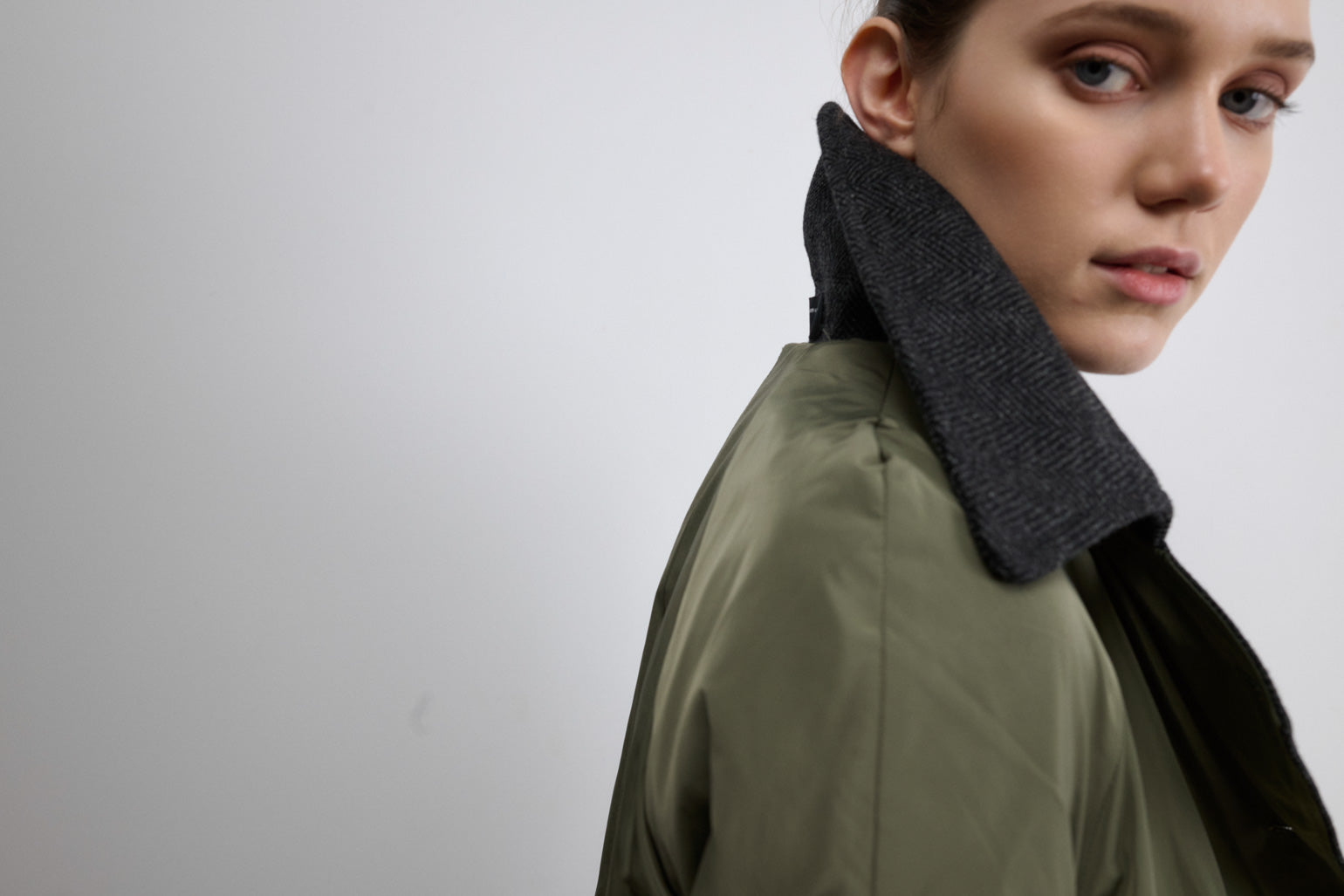 ABRIGO OSLO ESPIGA GRIS