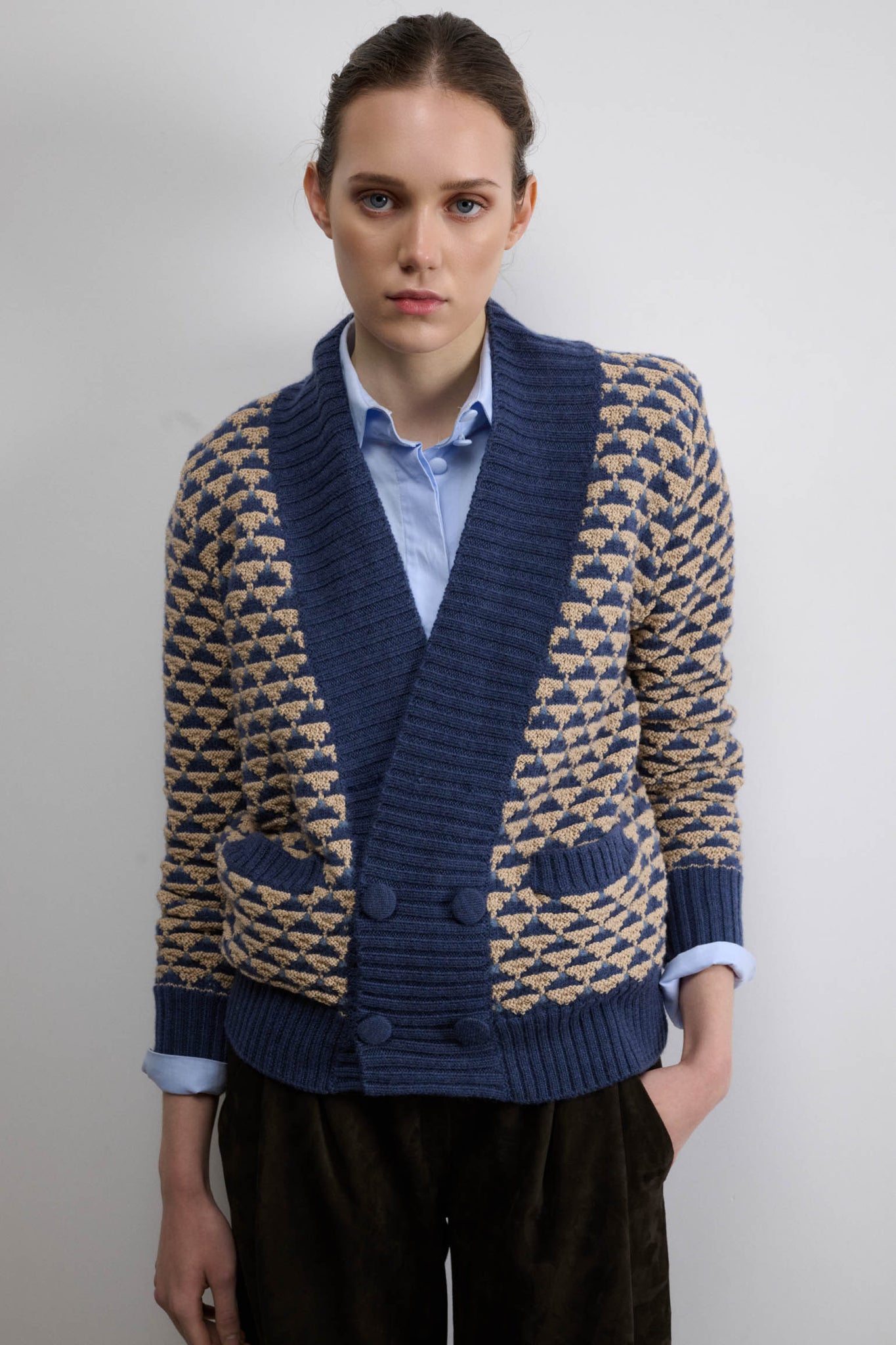 CHAQUETA VINT AZULES