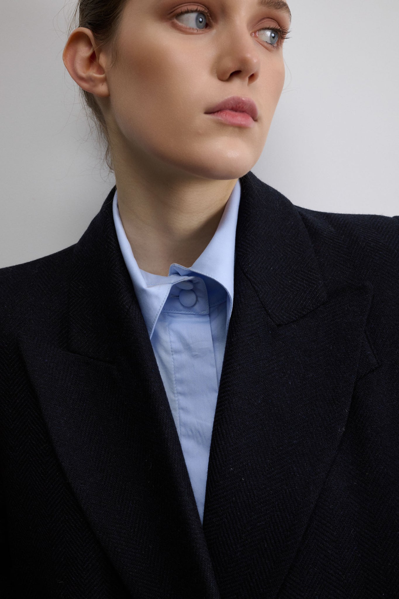 ABRIGO CANADA ESPIGA AZUL MARINO