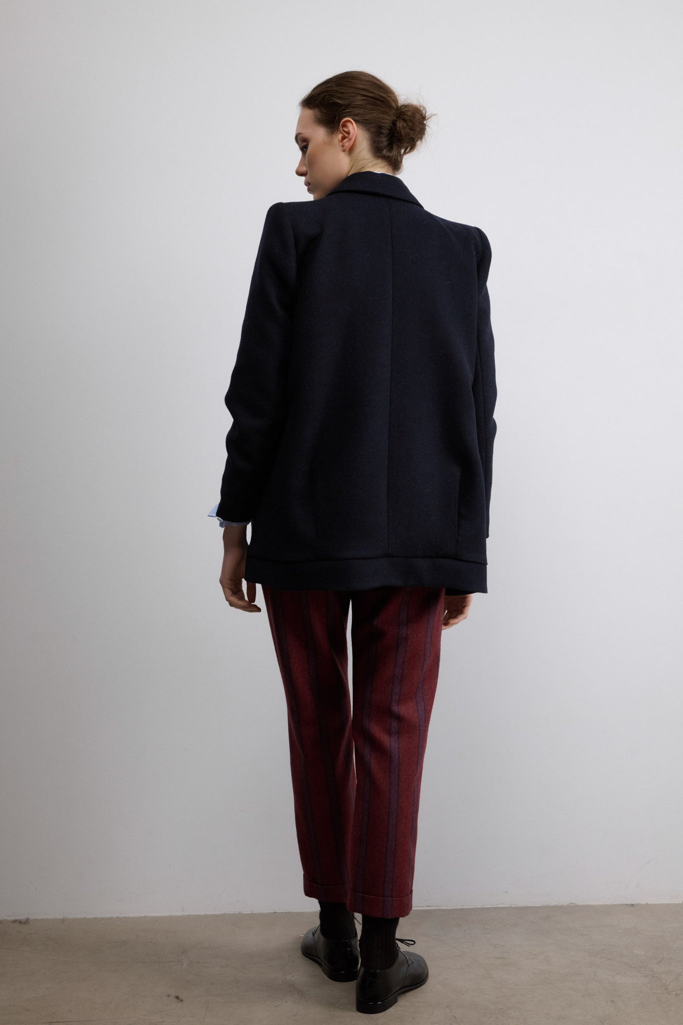 ABRIGO CANADA ESPIGA AZUL MARINO