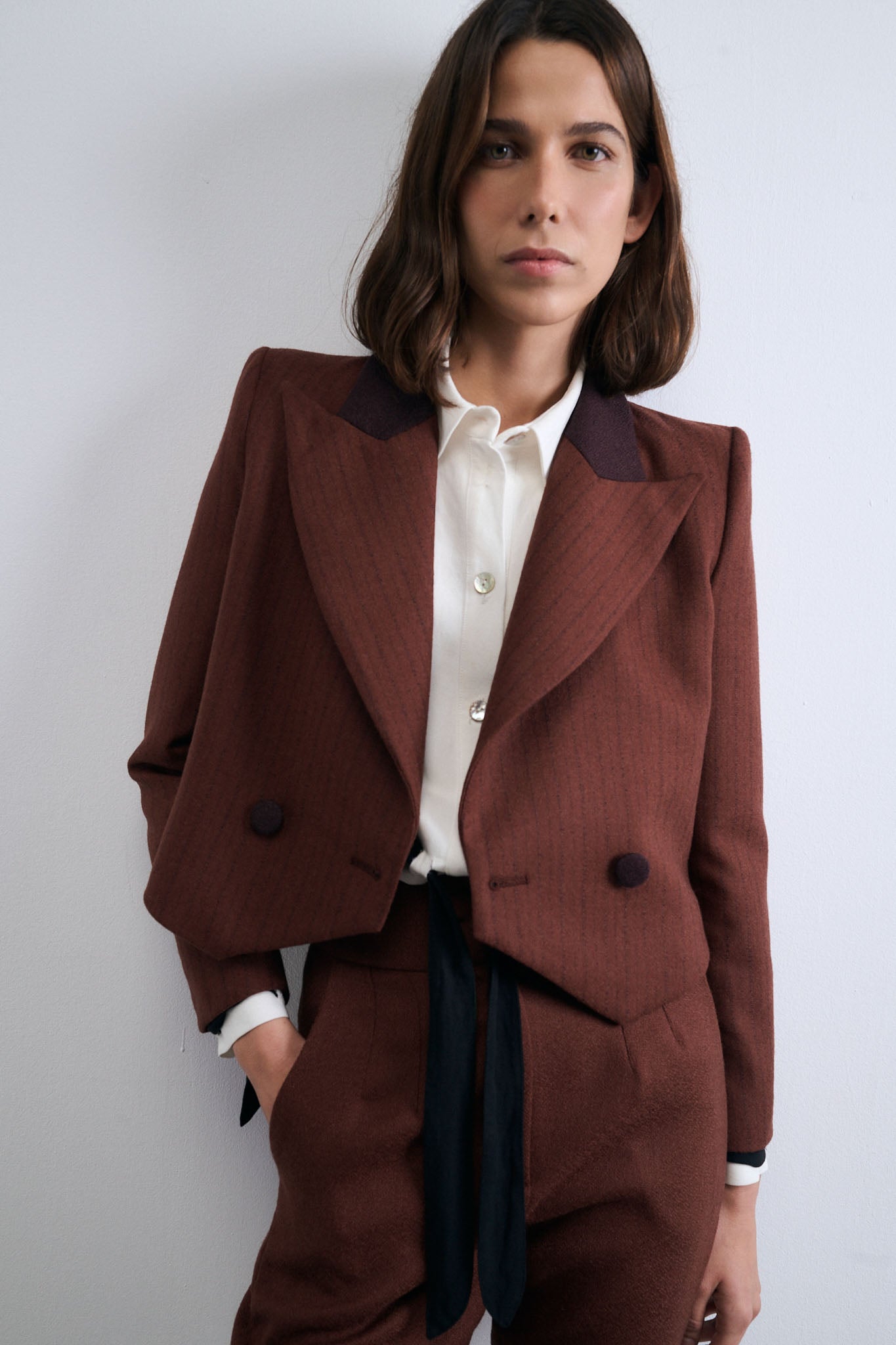 CHAQUETA TORERA NUBE CALDERO RAYA GRANATE