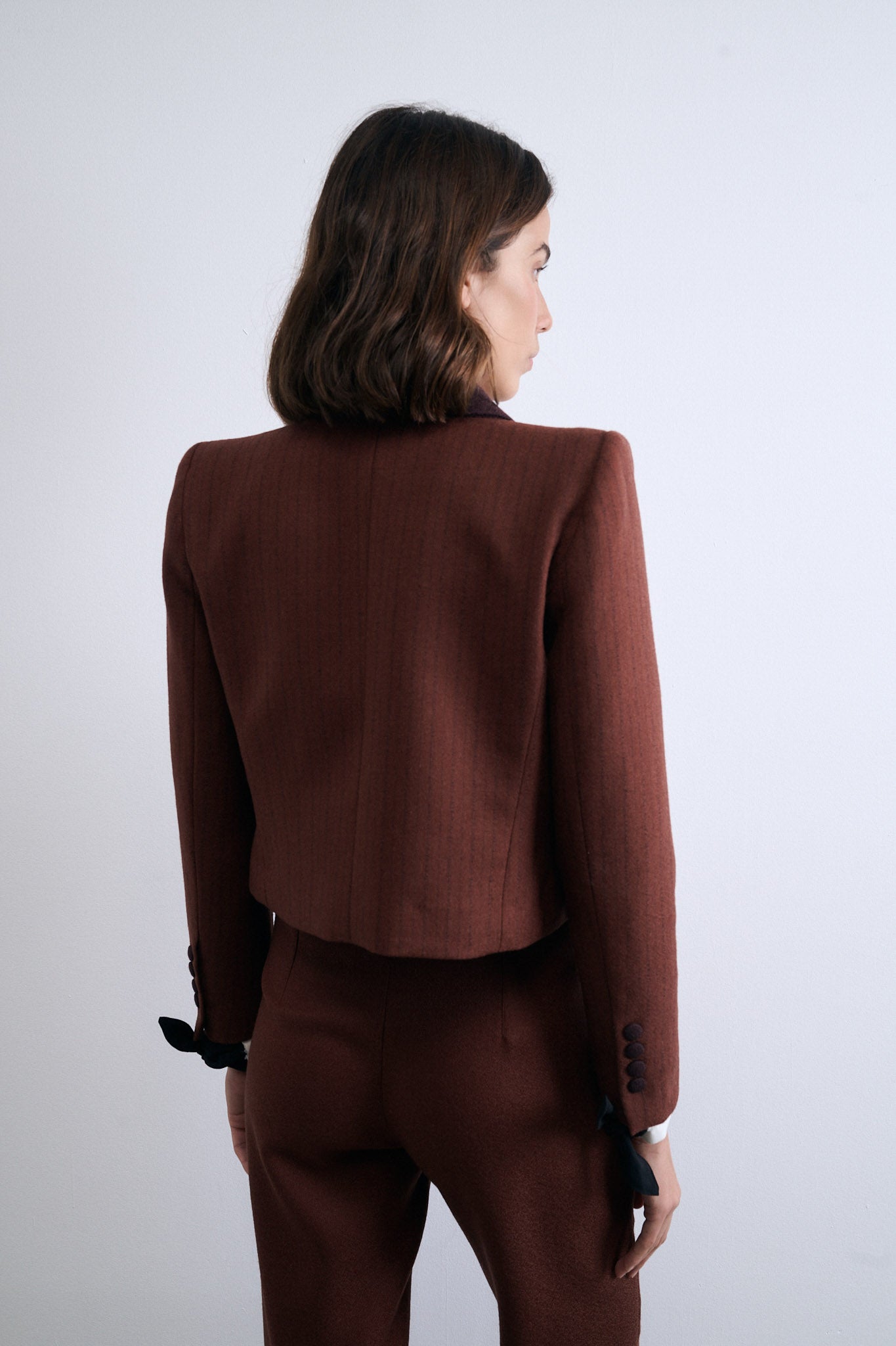 CHAQUETA TORERA NUBE CALDERO RAYA GRANATE