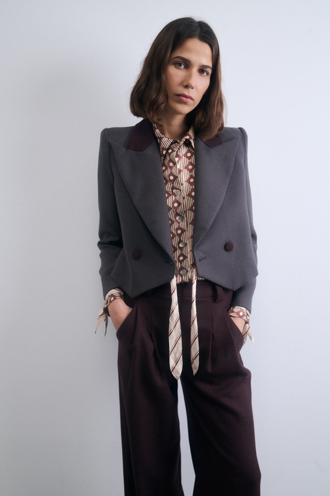 CHAQUETA TORERA NUBE PIEDRA