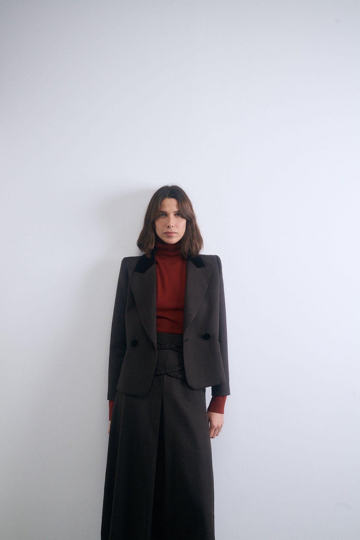 CHAQUETA ALUD NEGRO CON PUNTOS