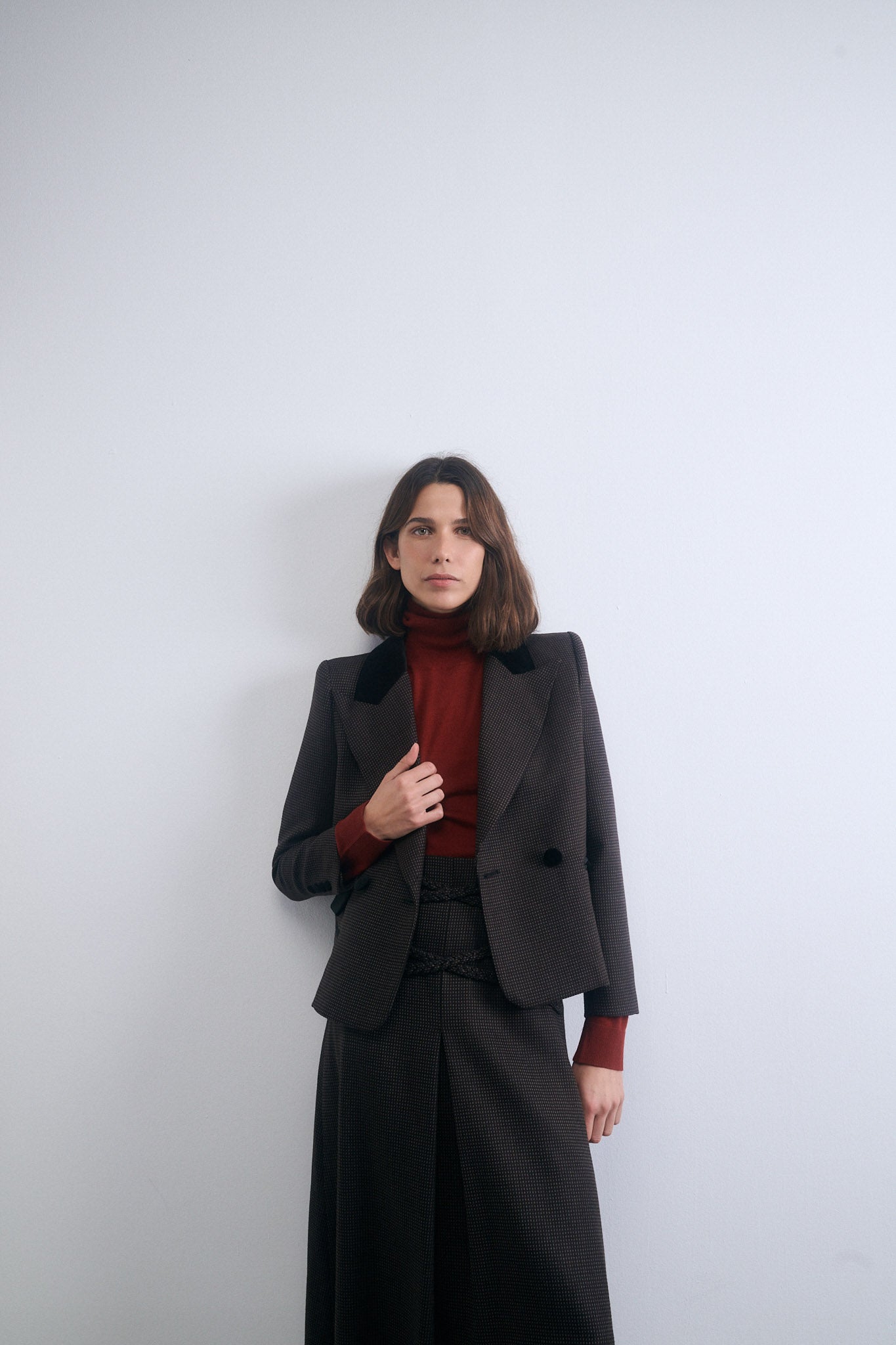 CHAQUETA ALUD NEGRO CON PUNTOS