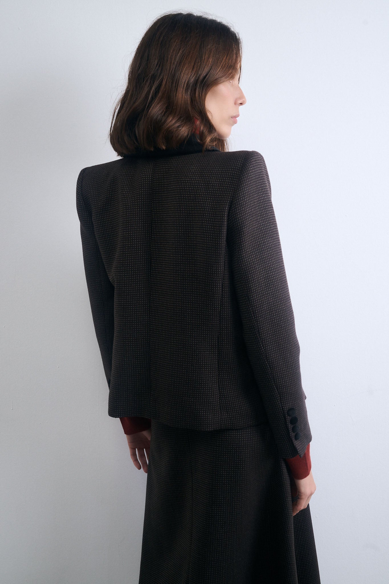 CHAQUETA ALUD NEGRO CON PUNTOS