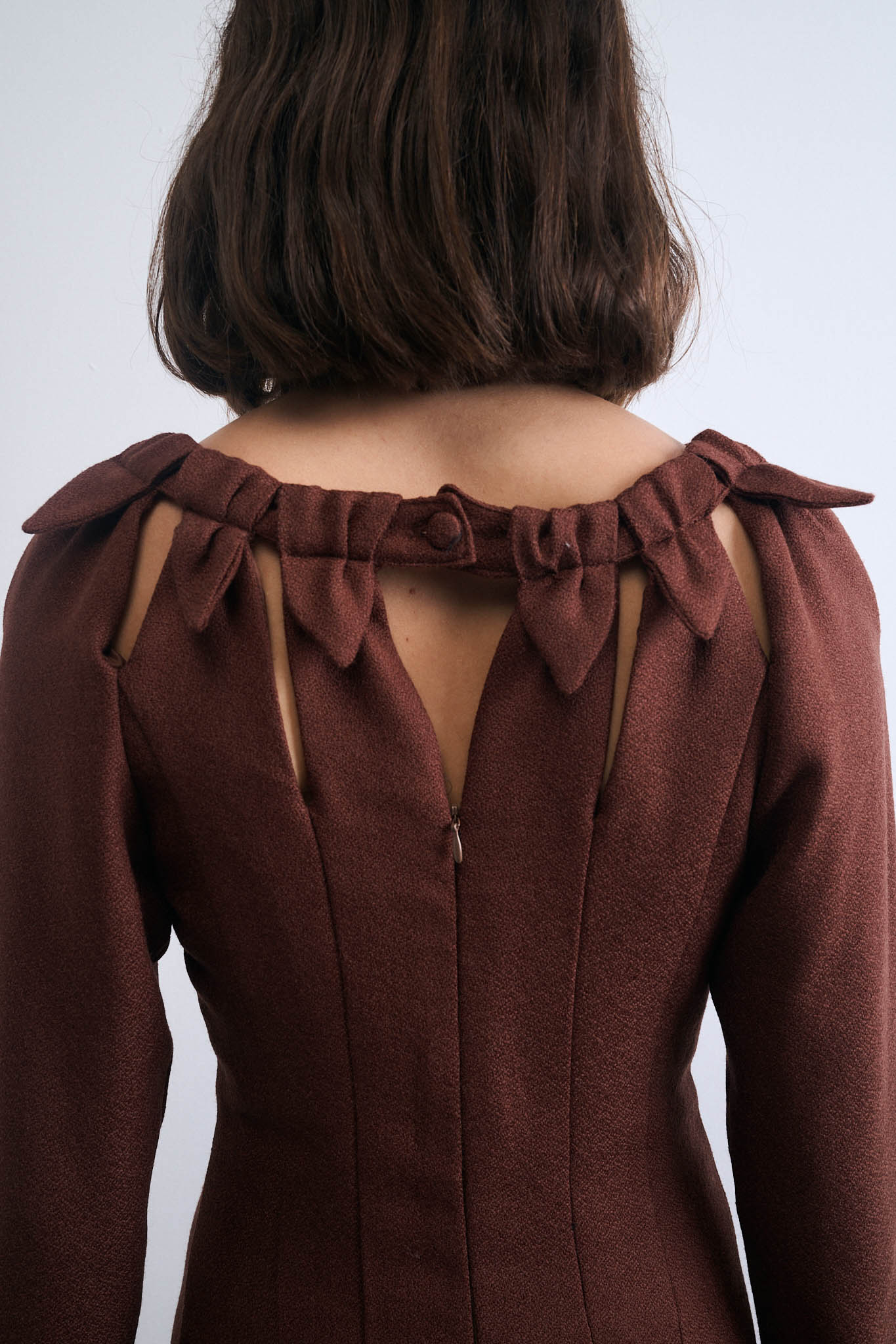 VESTIDO HOJA ARCILLA