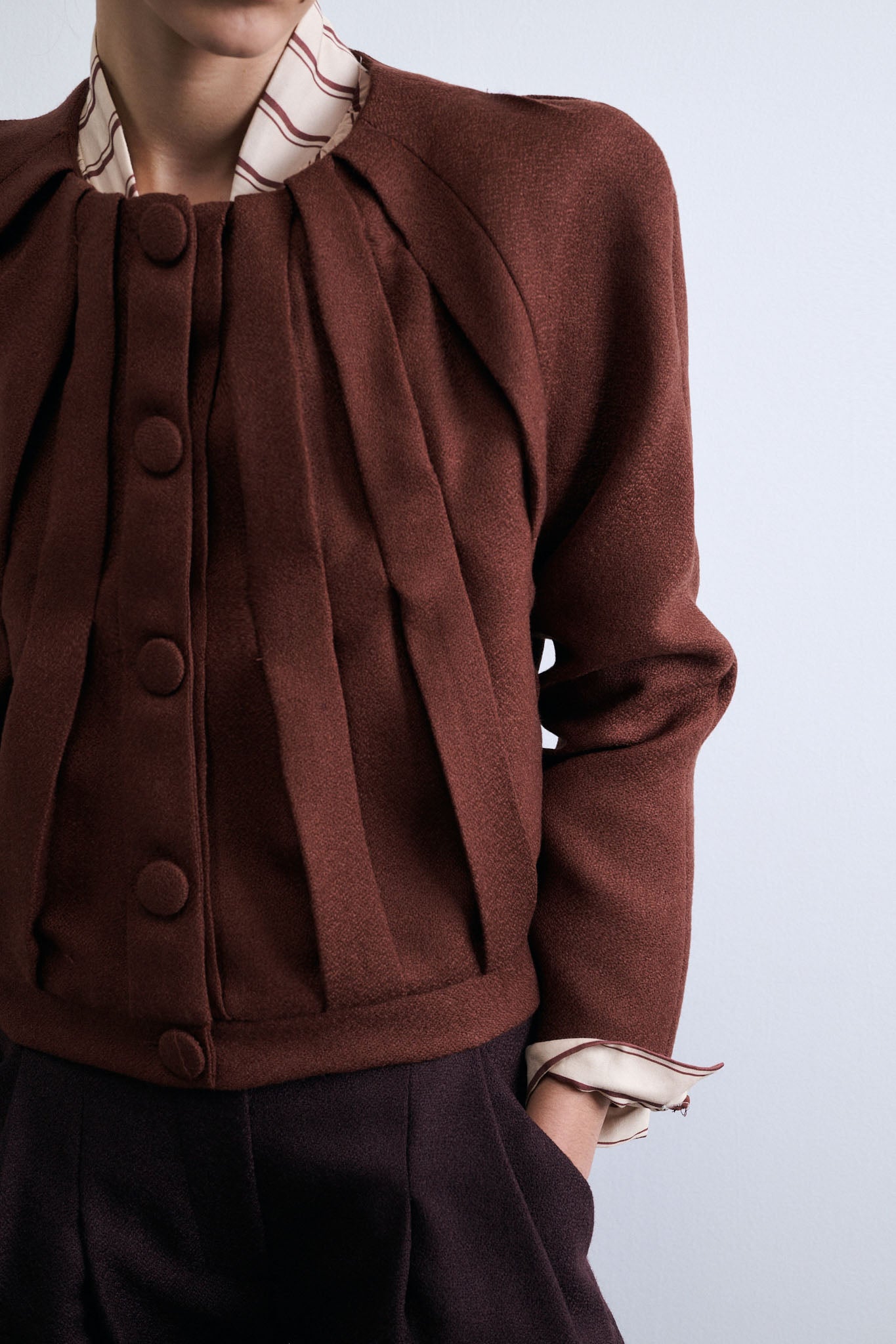 CHAQUETA FUGA ARCILLA