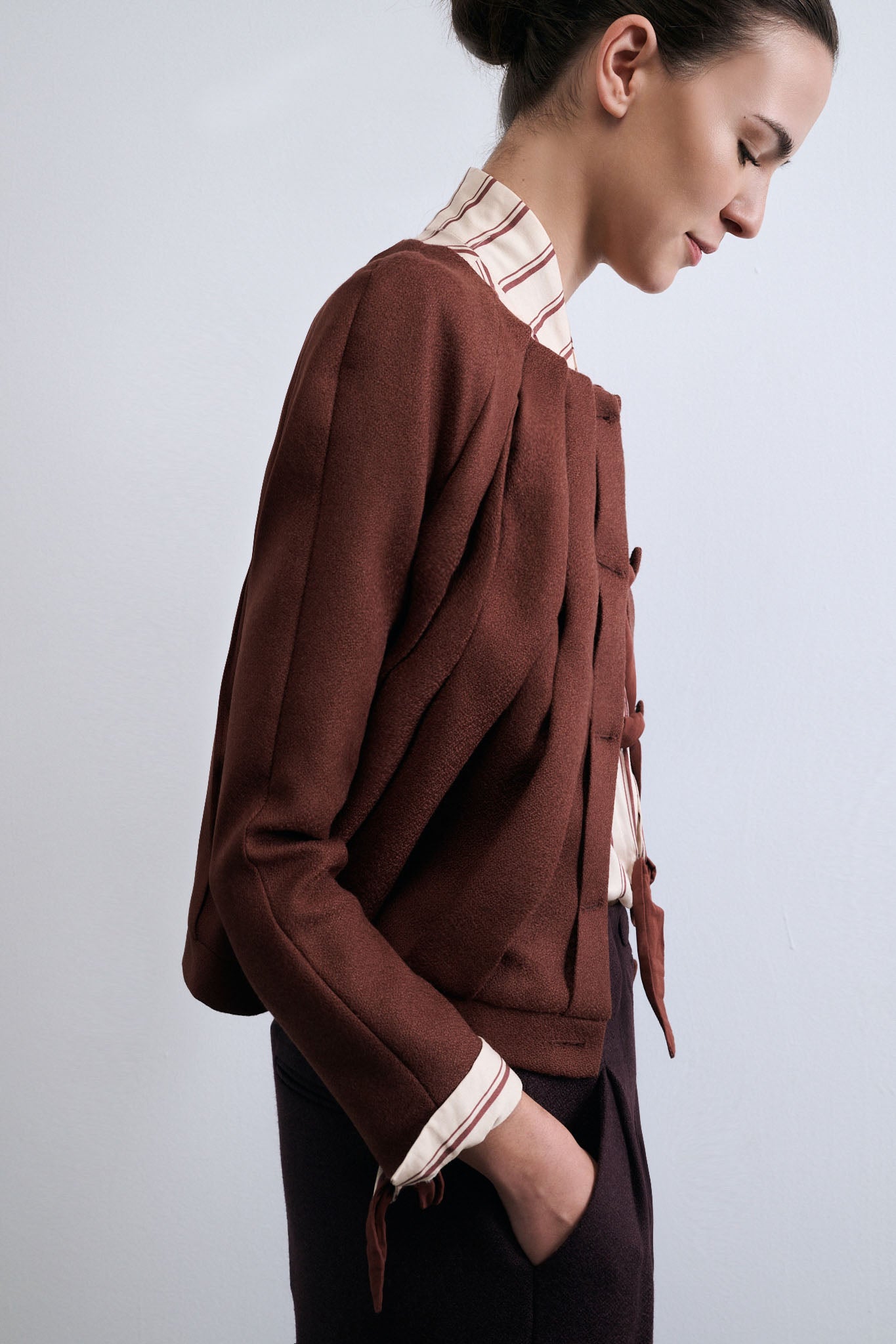 CHAQUETA FUGA ARCILLA