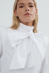 PHI TWILL WHITE BLOUSE