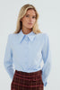 OMICRON TWILL BLOUSE BLUE