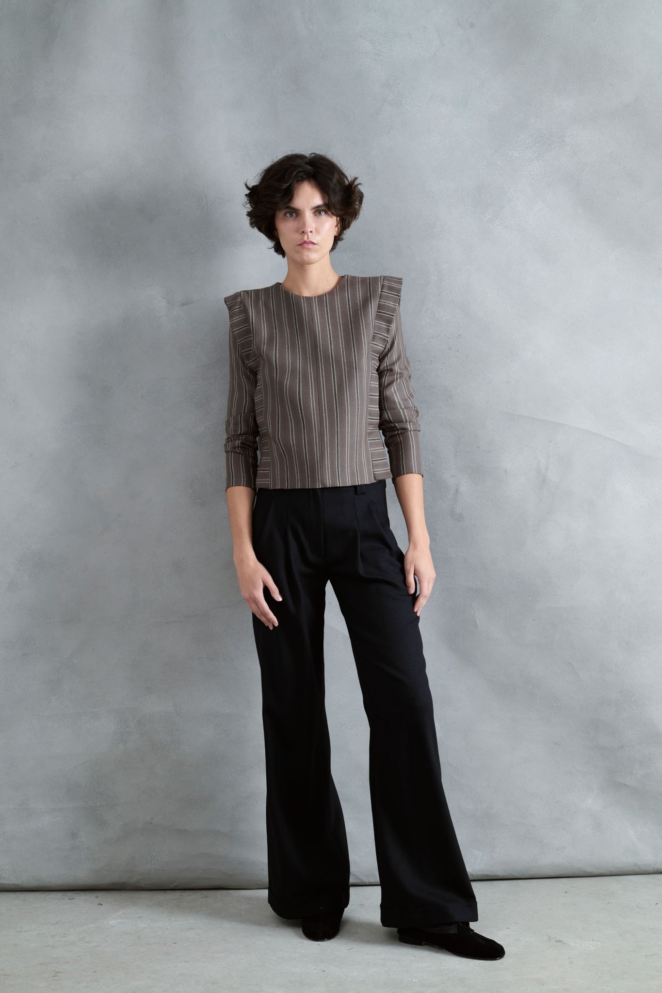 TOP BRISA RAYAS GRUESAS TOPO