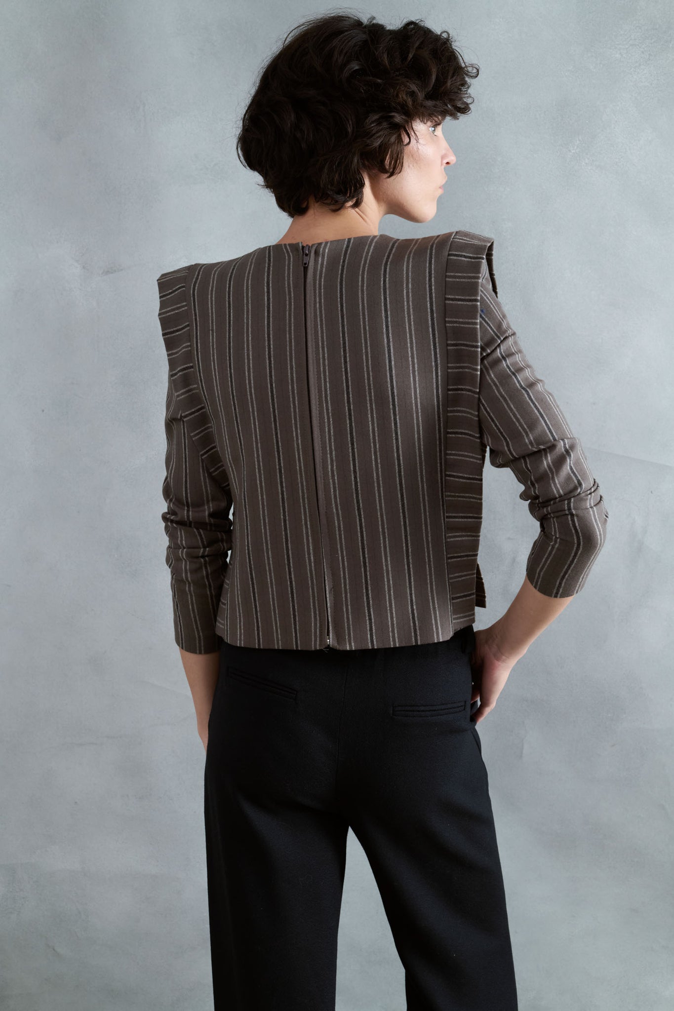 TOP BRISA RAYAS GRUESAS TOPO