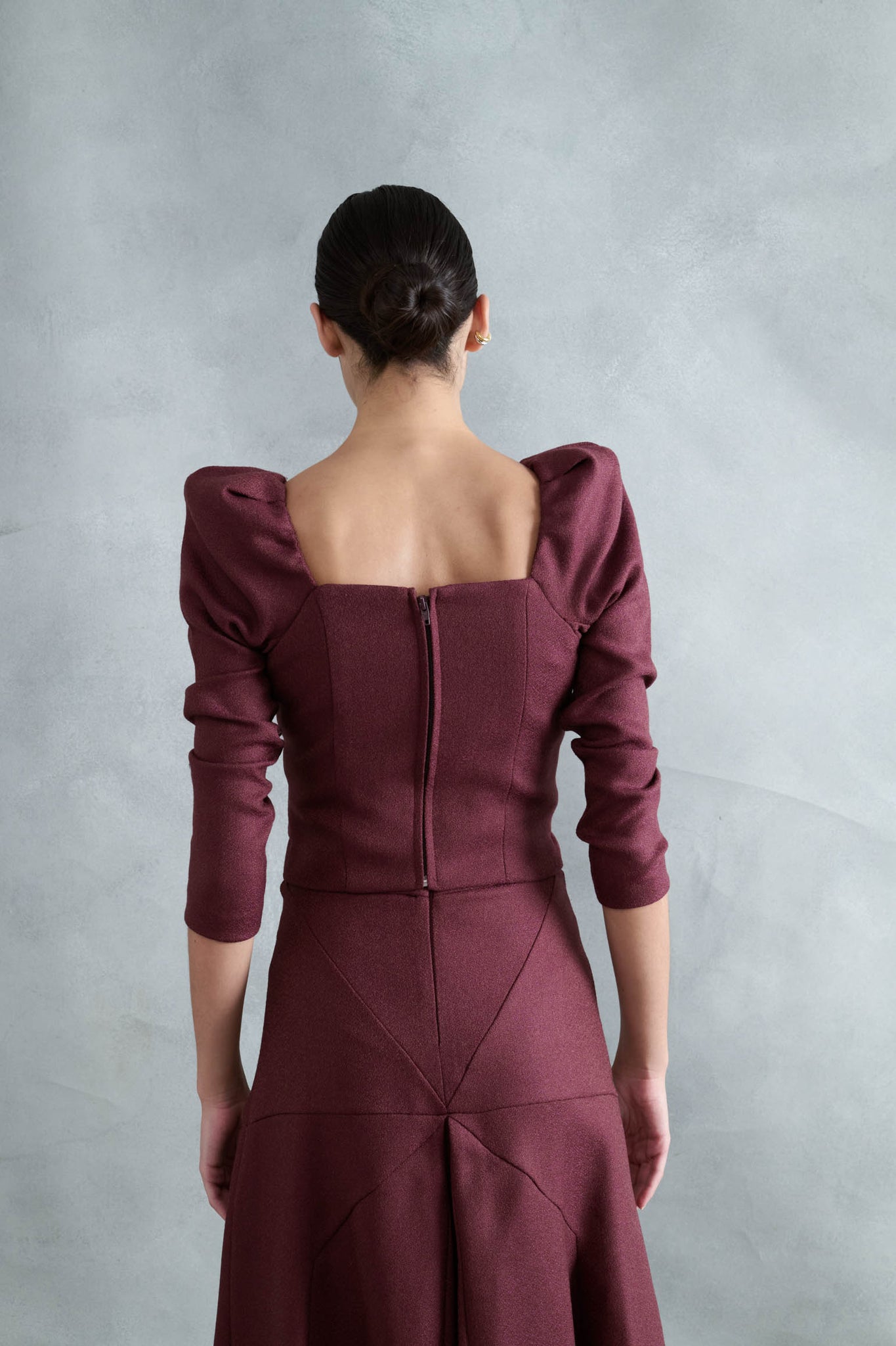 TOP BROTE LISO  GUINDA