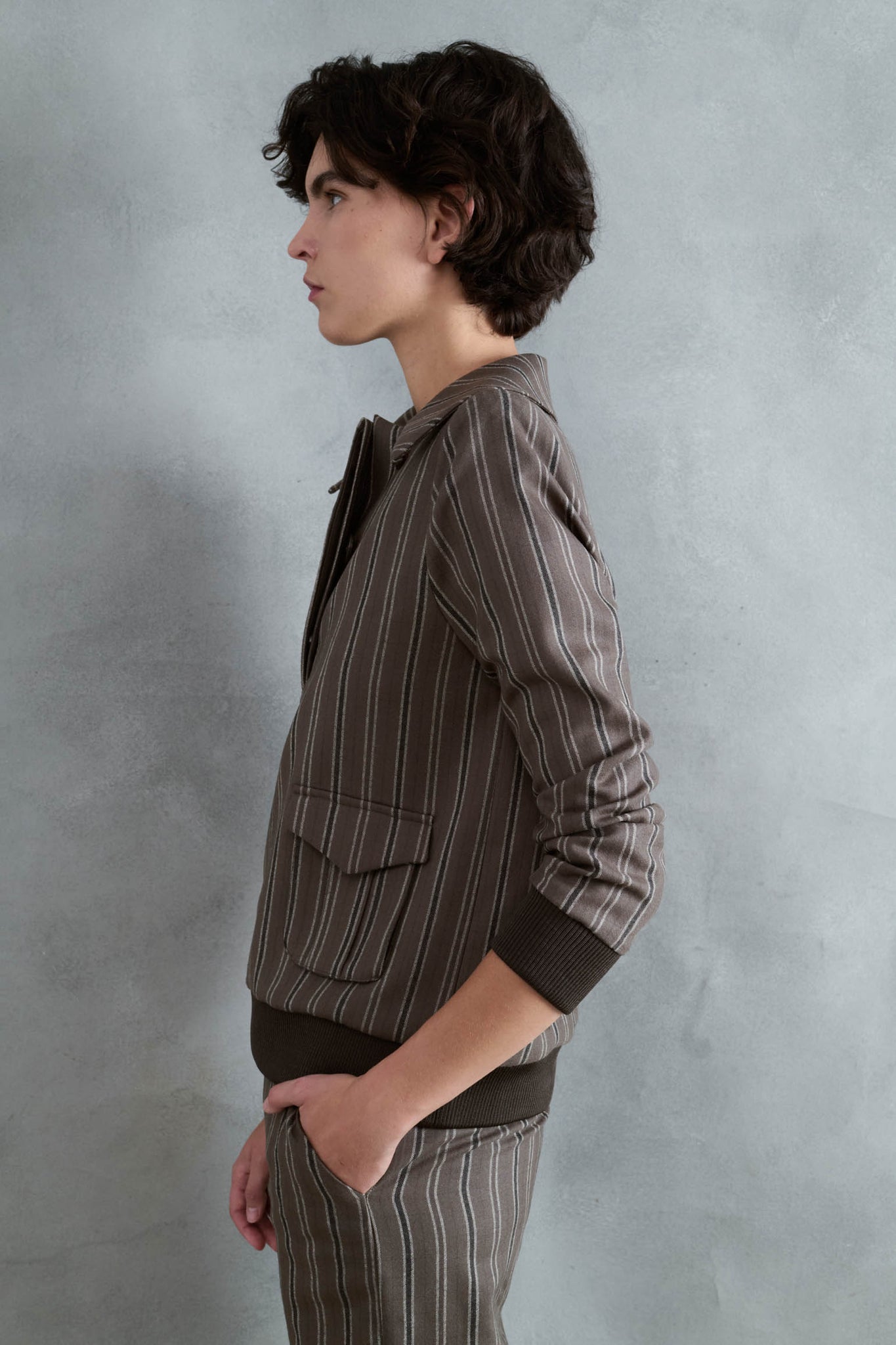 HOODIE NIEVE RAYAS GRUESAS TOPO