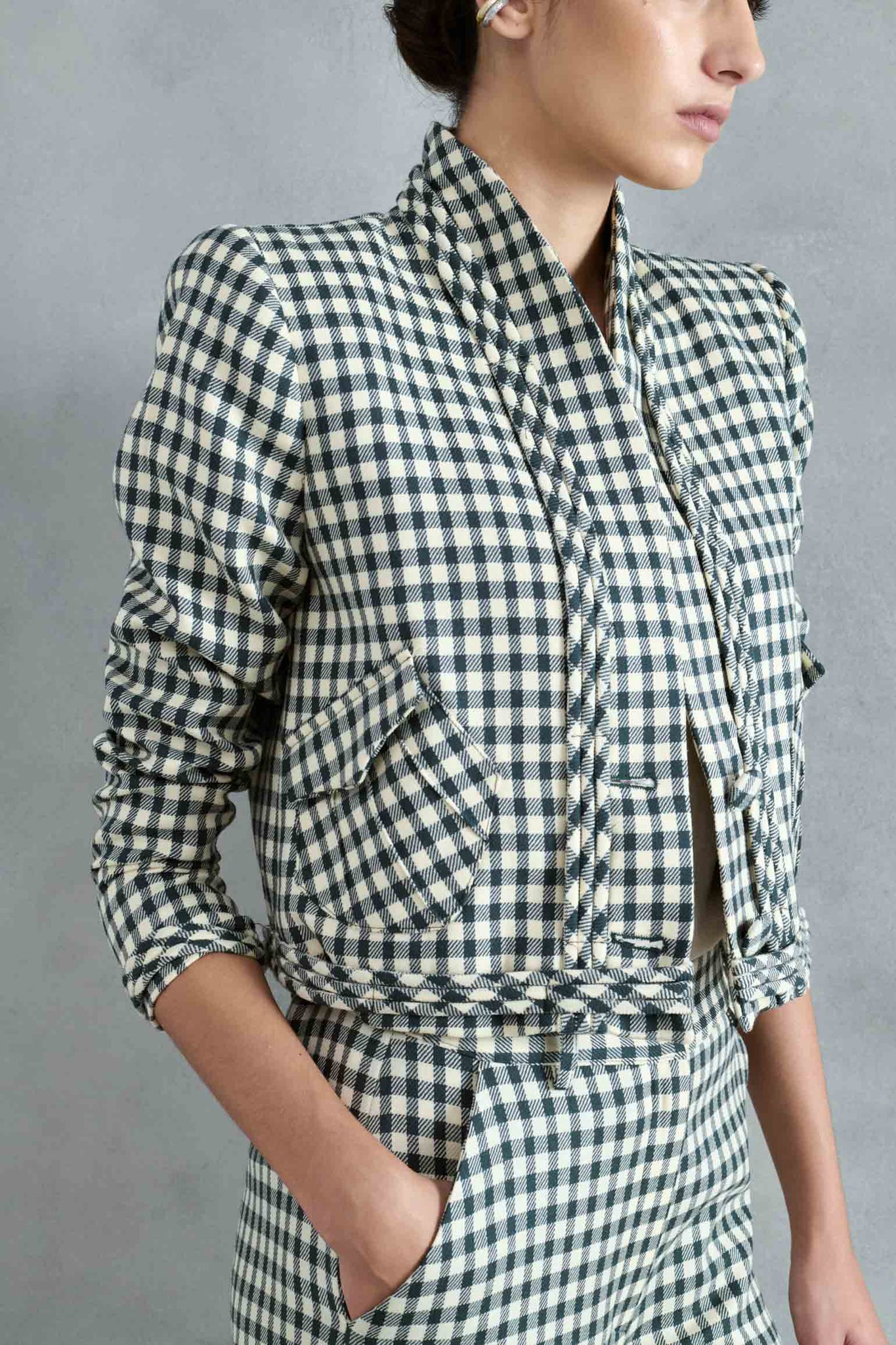 CHAQUETA BRUMA VICHY BOTELLA