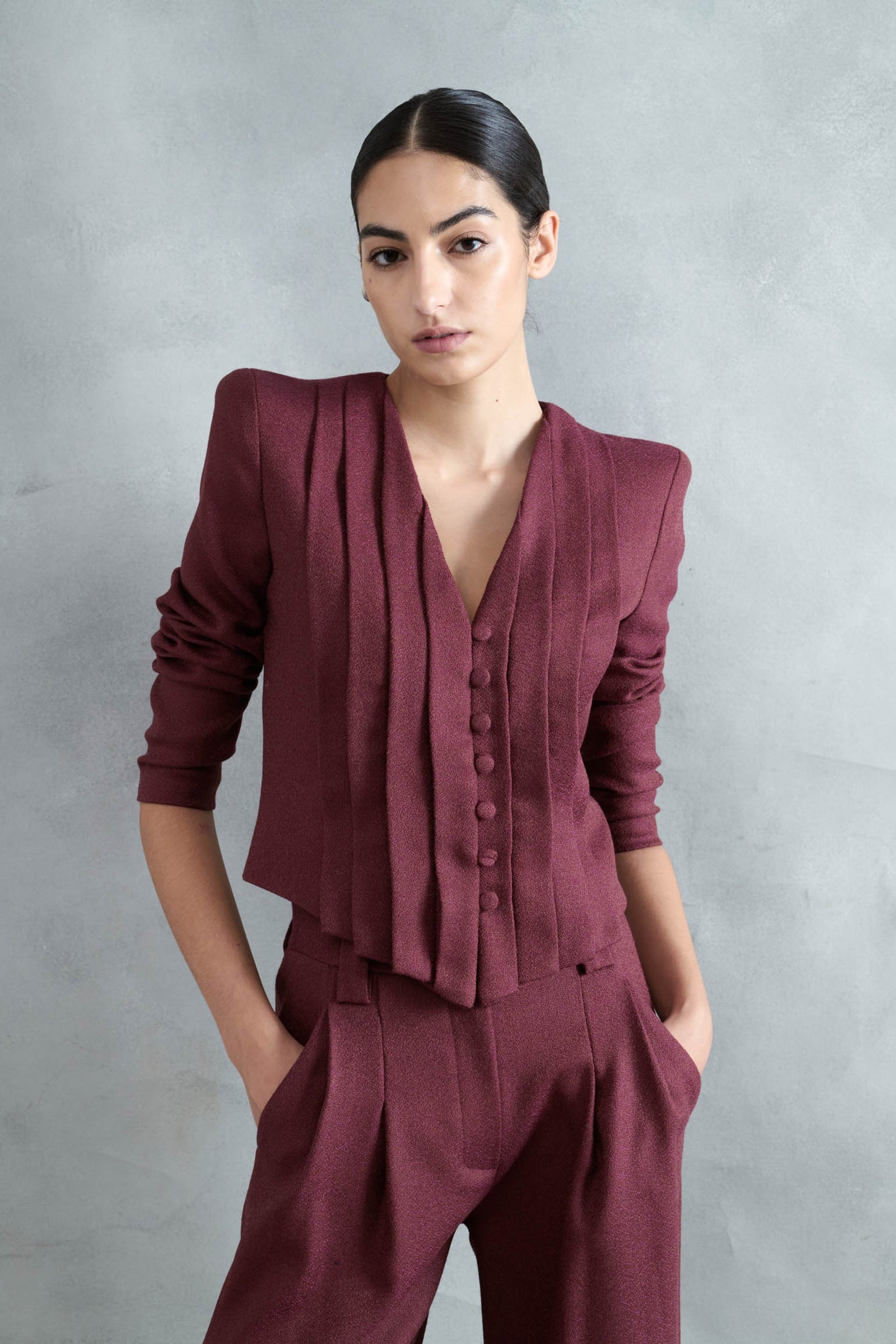 TOP TELKA ROSA GUINDA