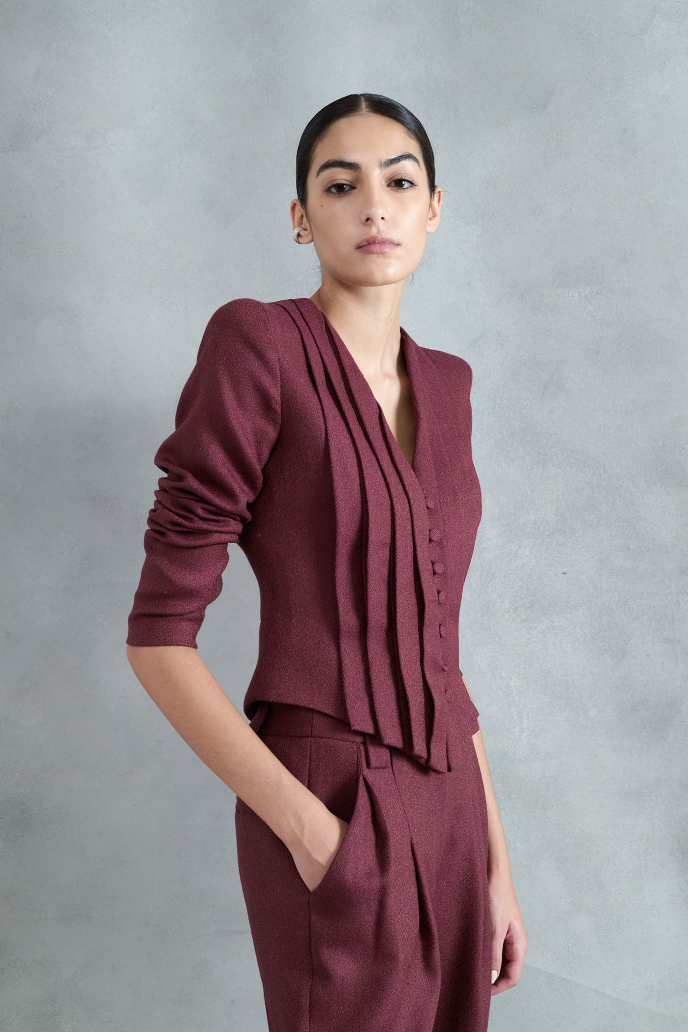 TOP TELKA ROSA GUINDA