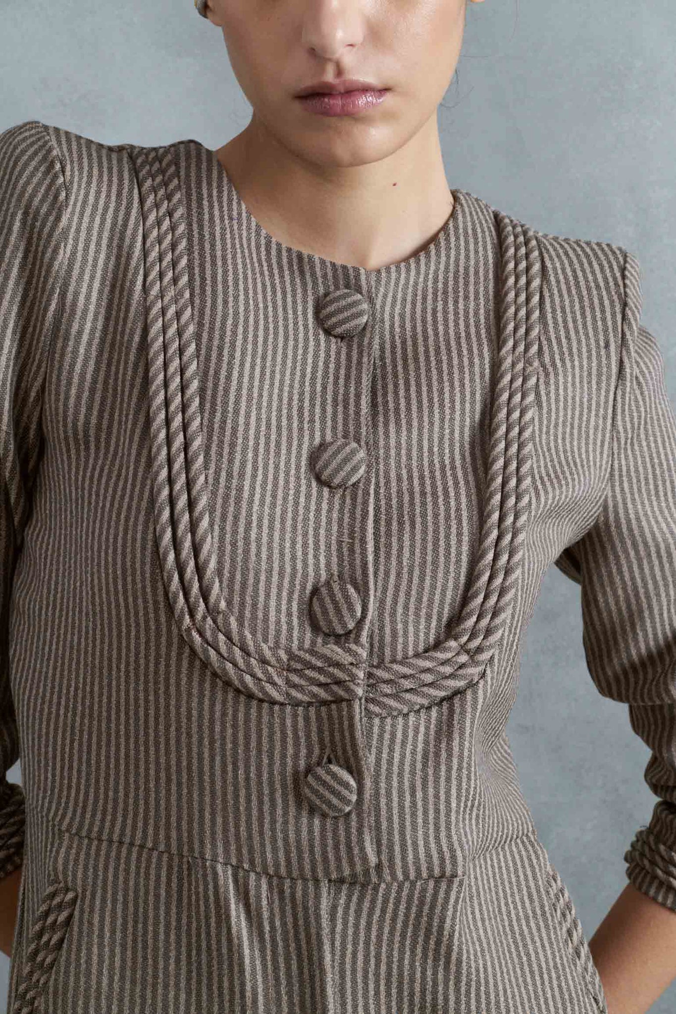 CORK MONO FINE STRIPES MOLE