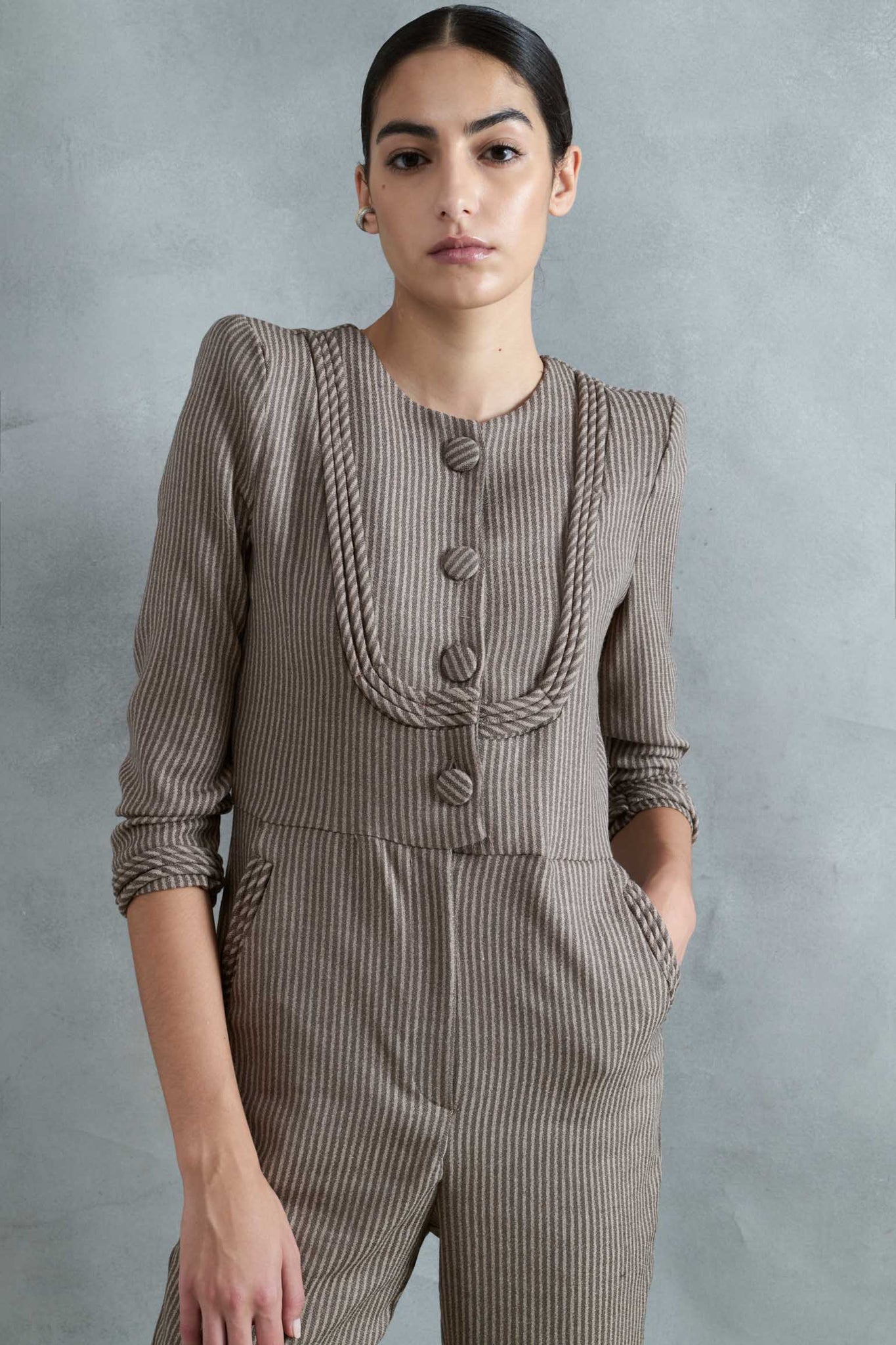 CORK MONO FINE STRIPES MOLE