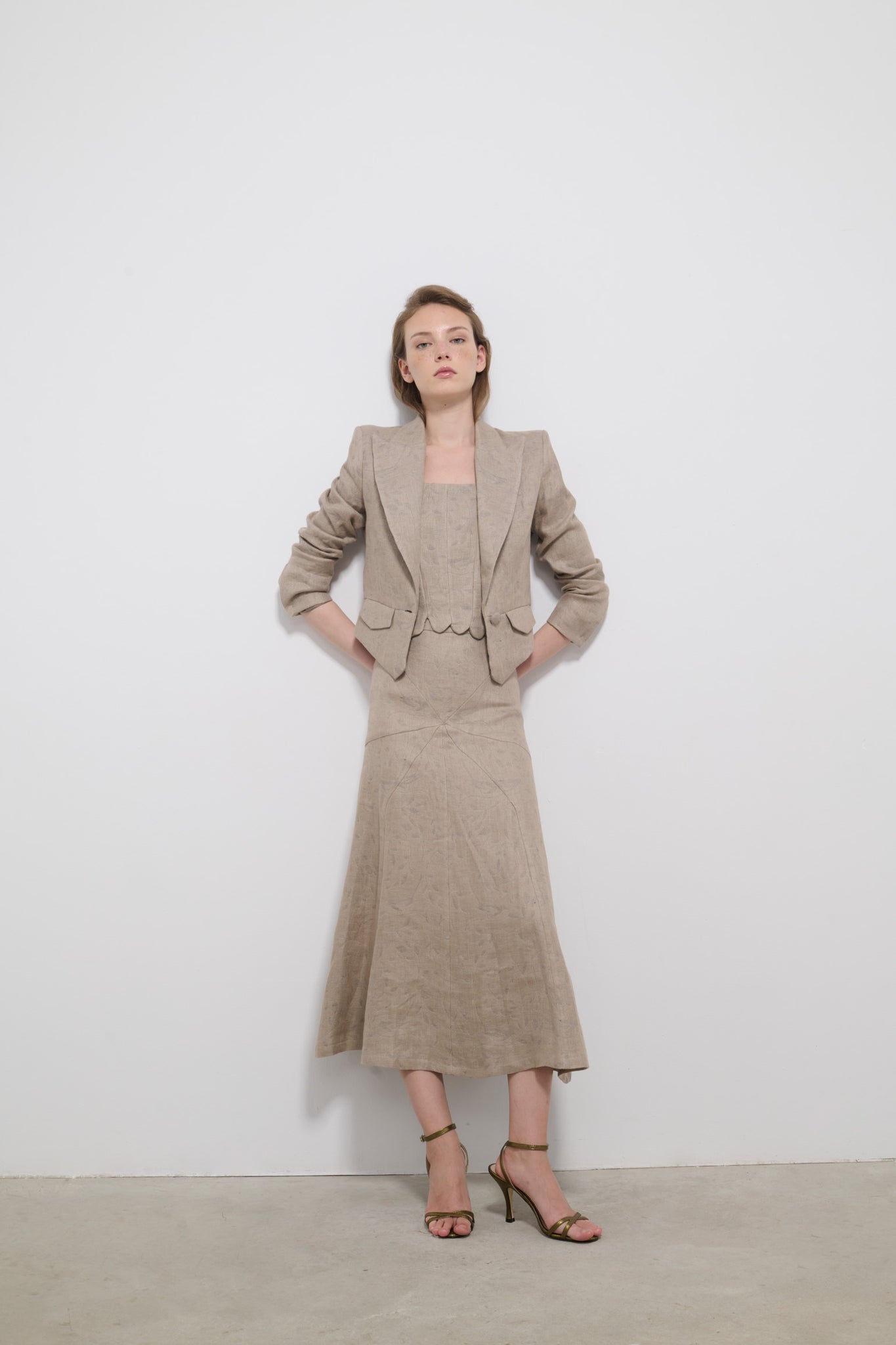 CHAQUETA TORERA RASTRO PÁJAROS GRISES